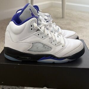 Jordan White Purple Black Retro Basketball Shoes